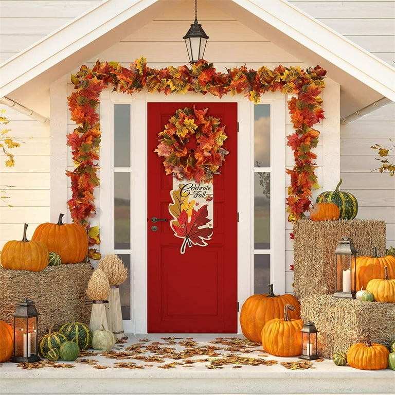 Beacon Pet 2 Pack Fall Maple Garland B 5.9 FT/Piece Autumn Hanging Fall Leave Vines for Home Garden Wedding Party Thanksgiving Dinner Fireplace Door Frame Doorway Backdrop Christmas Decor Beacon Pet 2 Pack Fall Maple Garland B 5.9 FT/Piece Autumn Hanging Fall Leave Vines for Home Garden Wedding Party Thanksgiving Dinner Fireplace Door Frame Doorway Backdrop Christmas Decor